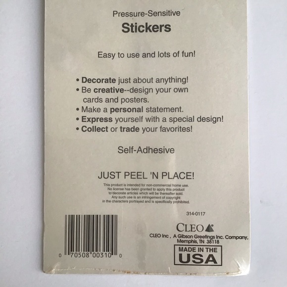 NEW Disney Nightmare Before Christmas 36 Stickers Vintage Self-Adhesive Cleo - Picture 9 of 12